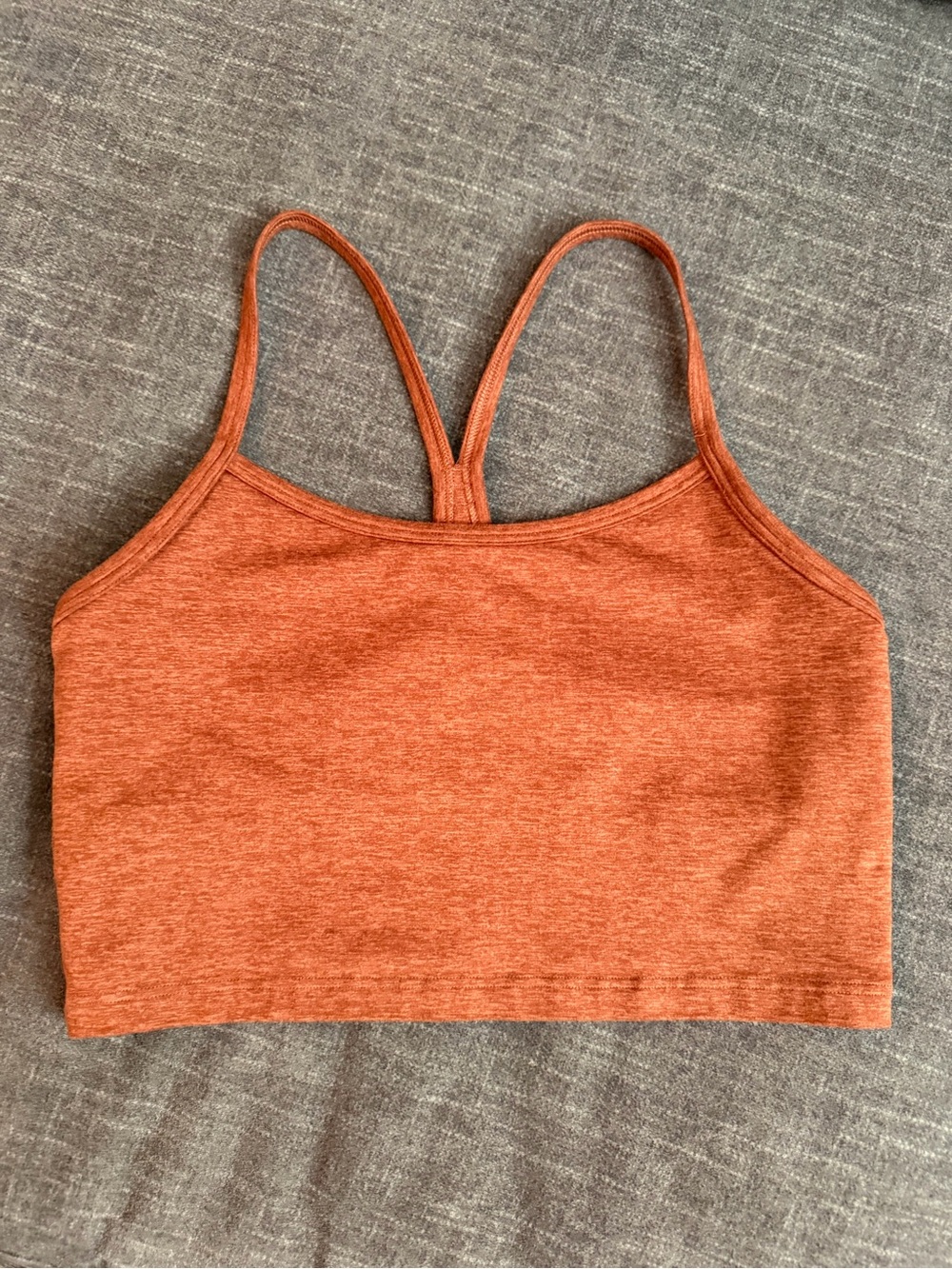 Women's Rust Orange Stretch Bralette/Tank